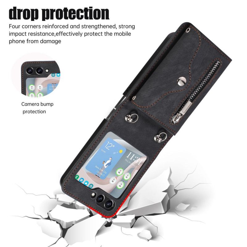 Cover Samsung Galaxy Z Flip 7 Pung Med Snor Og Skulderrem