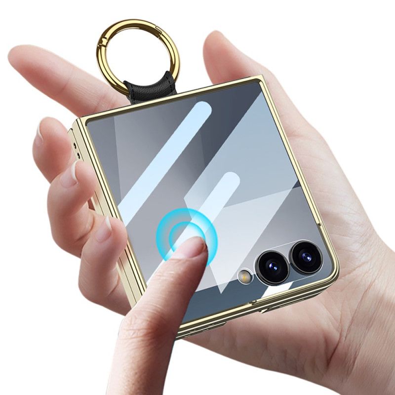 Cover Samsung Galaxy Z Flip 7 Quiltet Design Med Ringholder