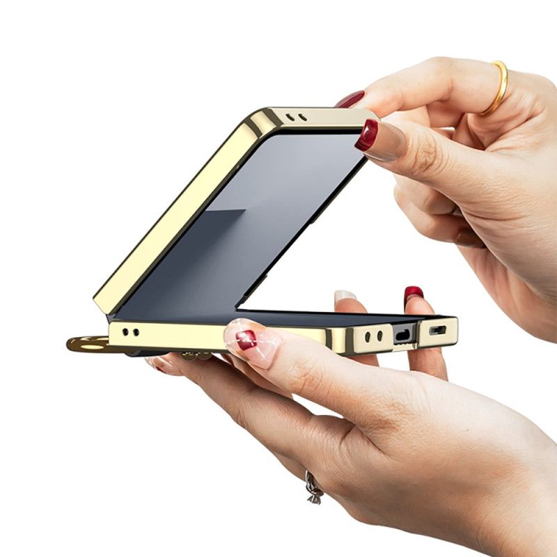 Cover Samsung Galaxy Z Flip 7 Quiltet Design Med Ringholder