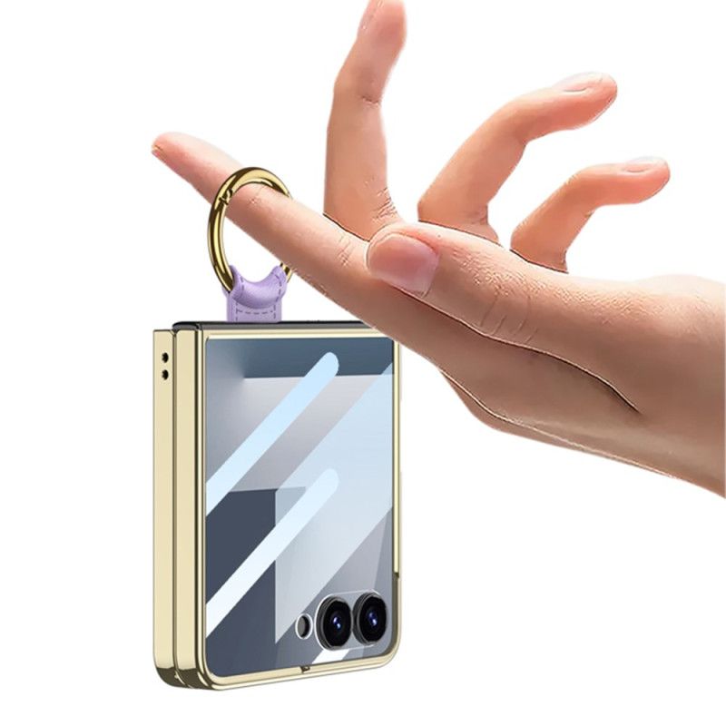 Cover Samsung Galaxy Z Flip 7 Quiltet Design Med Ringholder