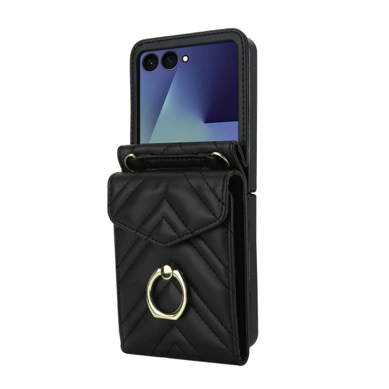 Cover Samsung Galaxy Z Flip 7 Rfid-blokerende Kortholder Og Rem