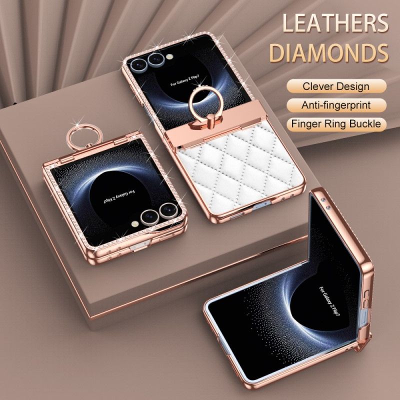 Cover Samsung Galaxy Z Flip 7 Ringholder Og Bagskærmsbeskytter