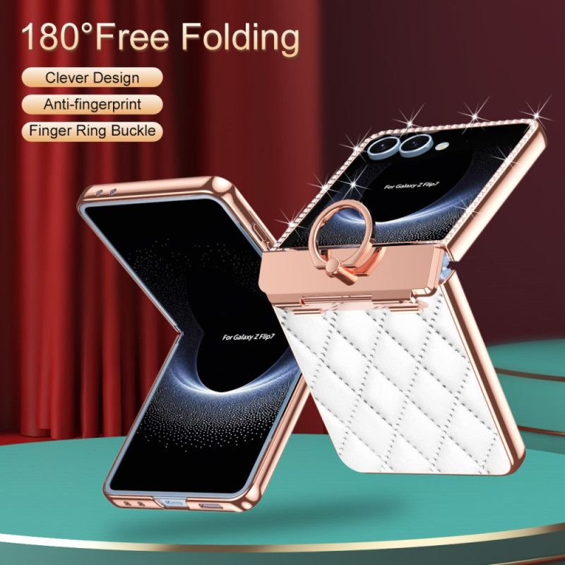 Cover Samsung Galaxy Z Flip 7 Ringholder Og Bagskærmsbeskytter