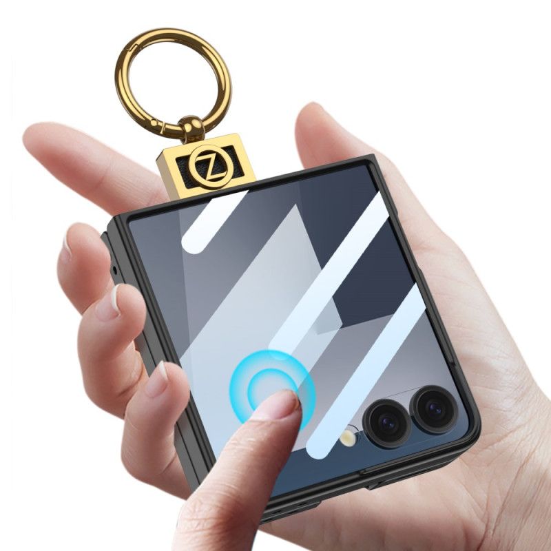 Cover Samsung Galaxy Z Flip 7 Ringholder Og Skærmbeskytter Gkk