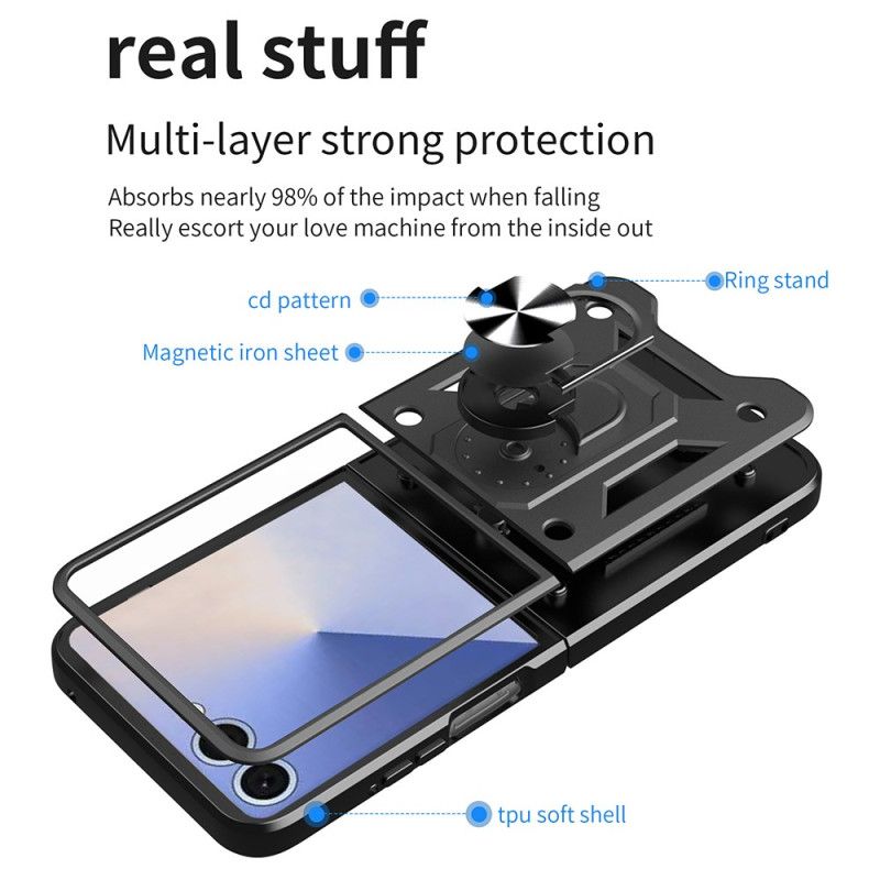 Cover Samsung Galaxy Z Flip 7 Robust Med Ringholder