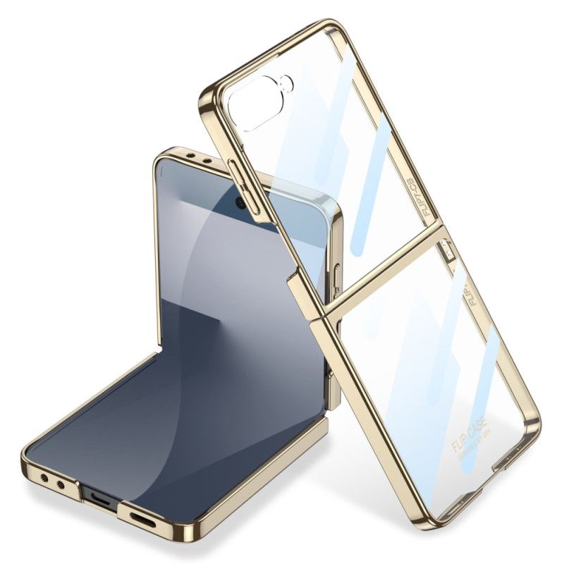 Cover Samsung Galaxy Z Flip 7 Skærmbeskytter Og Kanter Med Metallisk Effekt