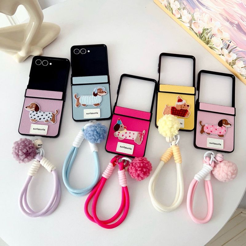 Cover Samsung Galaxy Z Flip 7 Telefon Etui Hængselbeskytter Og Rem