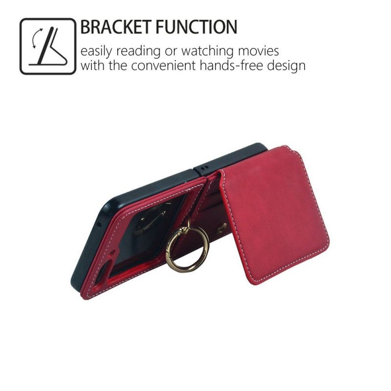 Cover Samsung Galaxy Z Flip 7 Telefon Etui Kortholder Og Aftagelig Kæde