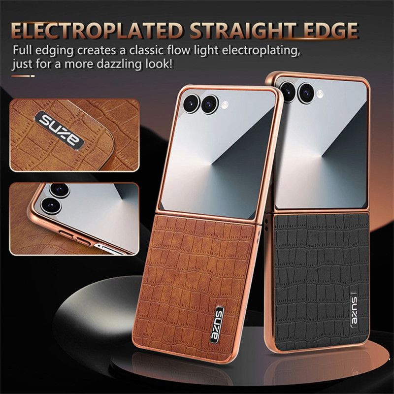 Cover Samsung Galaxy Z Flip 7 Telefon Etui Krokodillestil