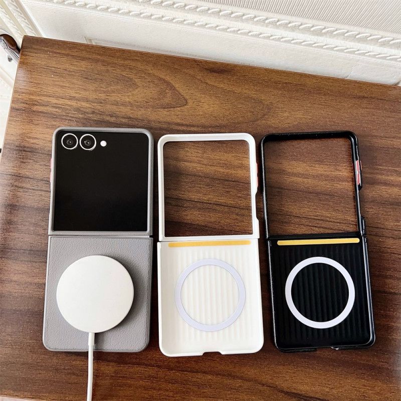 Cover Samsung Galaxy Z Flip 7 Telefon Etui Magsafe Orange Ring Kompatibel