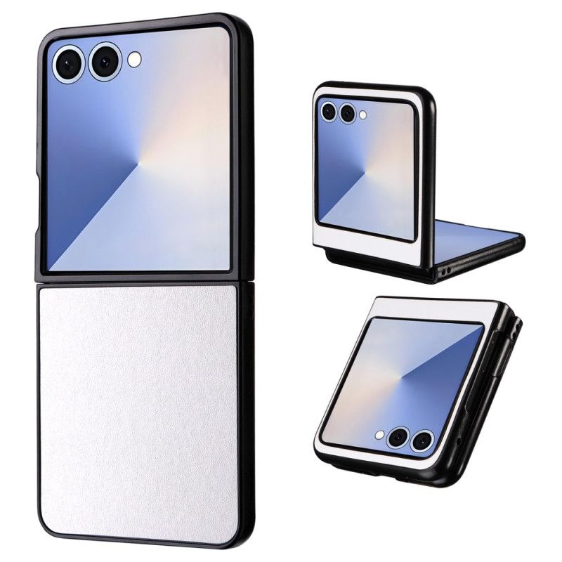 Cover Samsung Galaxy Z Flip 7 Telefon Etui Monokrom Lædereffekt