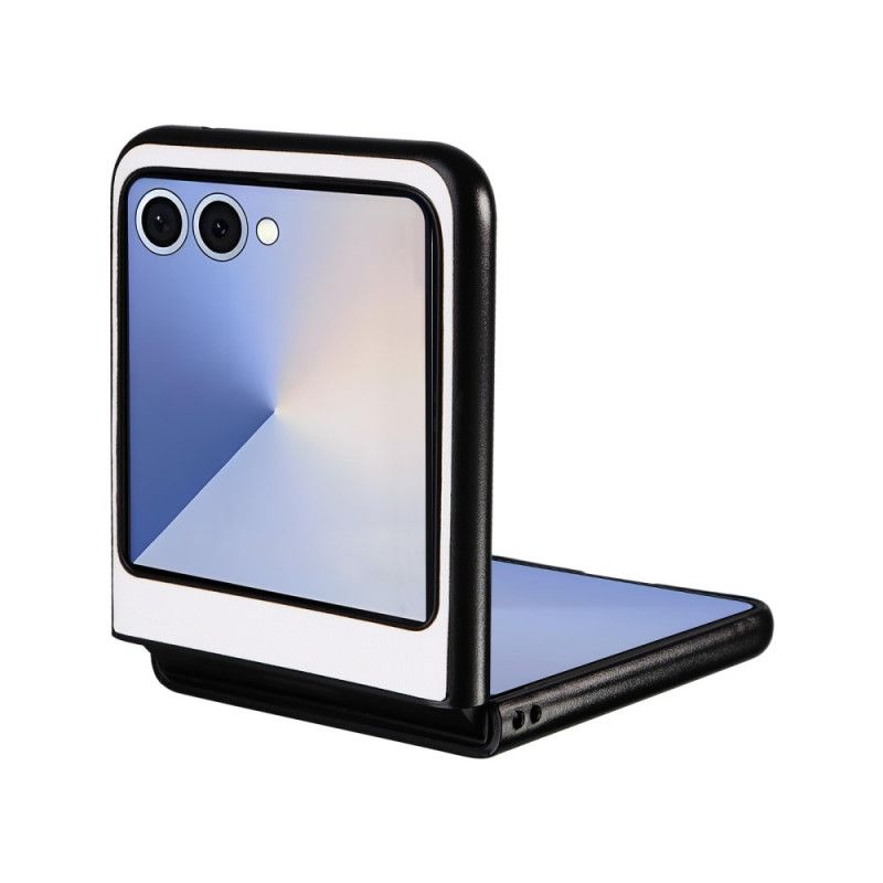 Cover Samsung Galaxy Z Flip 7 Telefon Etui Monokrom Lædereffekt