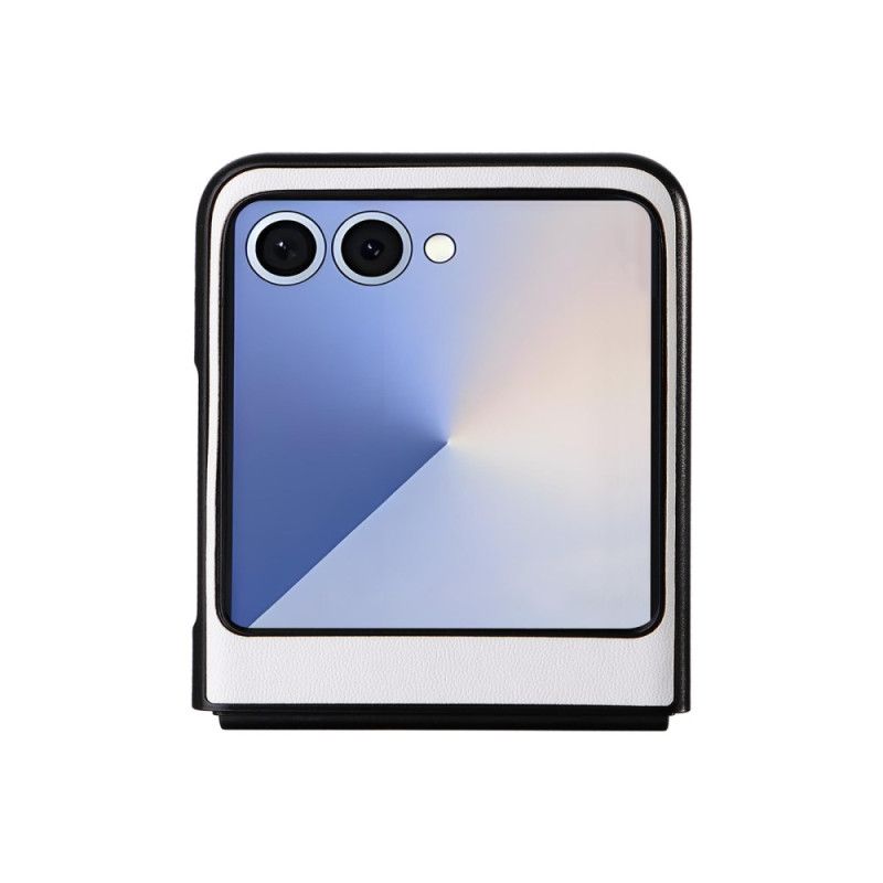 Cover Samsung Galaxy Z Flip 7 Telefon Etui Monokrom Lædereffekt
