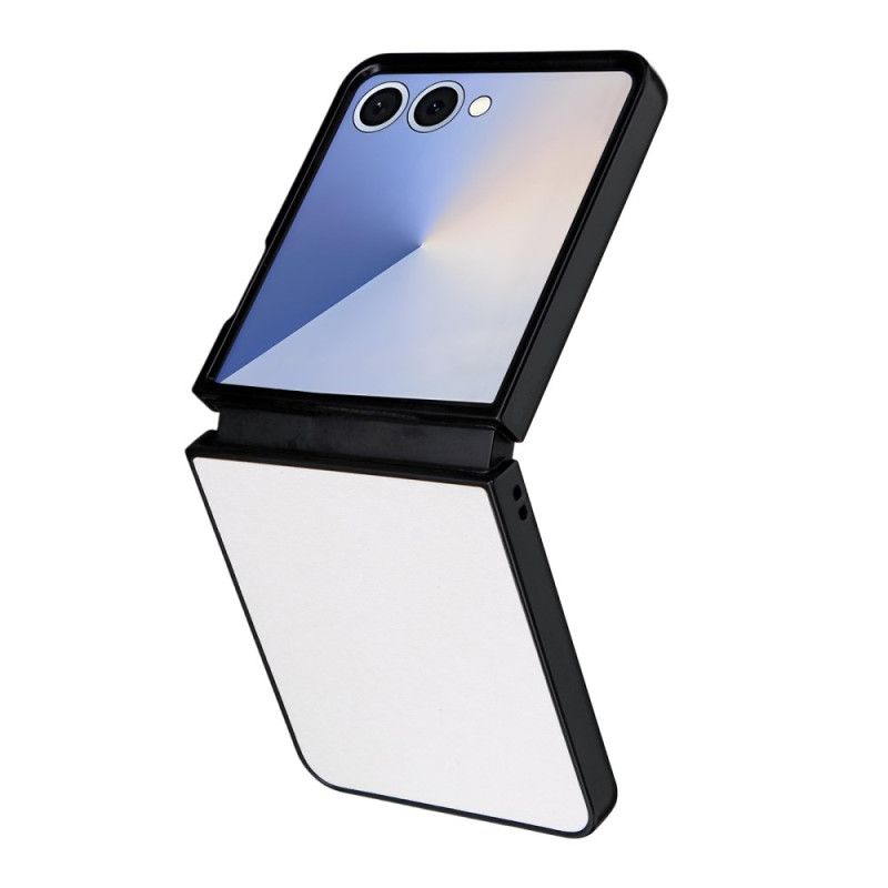 Cover Samsung Galaxy Z Flip 7 Telefon Etui Monokrom Lædereffekt