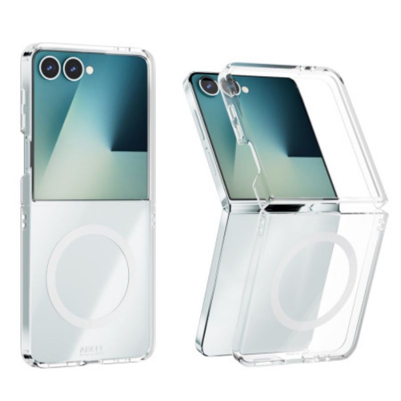 Cover Samsung Galaxy Z Flip 7 Telefon Etui Transparent Magnetisk
