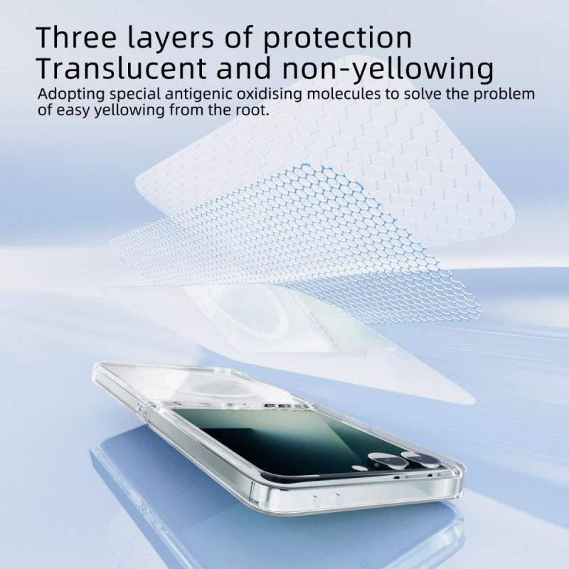 Cover Samsung Galaxy Z Flip 7 Telefon Etui Transparent Magnetisk
