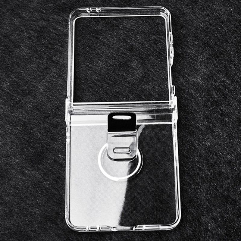 Cover Samsung Galaxy Z Flip 7 Transparent Med Ringholder