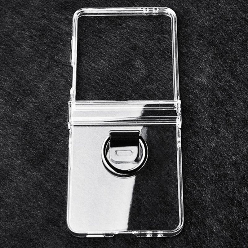 Cover Samsung Galaxy Z Flip 7 Transparent Med Ringholder