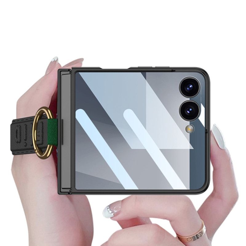 Cover Til Samsung Galaxy Z Flip 7 Gkk Håndledsrem Og Skærmbeskytter
