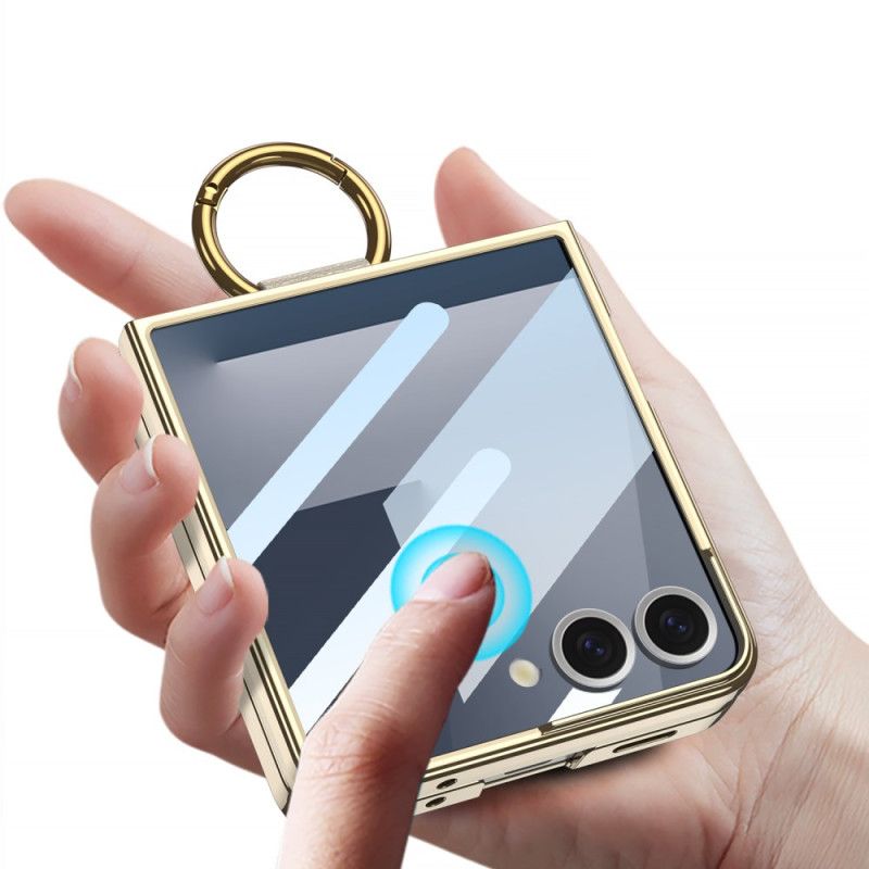 Cover Til Samsung Galaxy Z Flip 7 Gkk-skærmbeskytter Og Ringholder