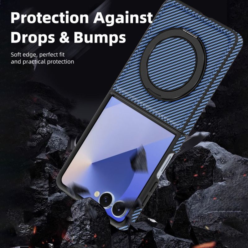 Cover Til Samsung Galaxy Z Flip 7 Magnetisk Kulfiber