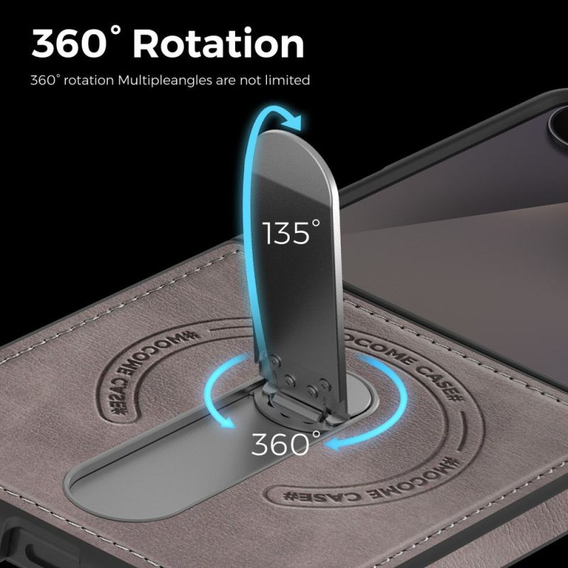 Cover Til Samsung Galaxy Z Flip 7 Magnetisk Med Roterende Stativ
