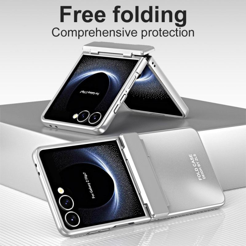 Cover Til Samsung Galaxy Z Flip 7 Metallisk Effekt Med Hængsel