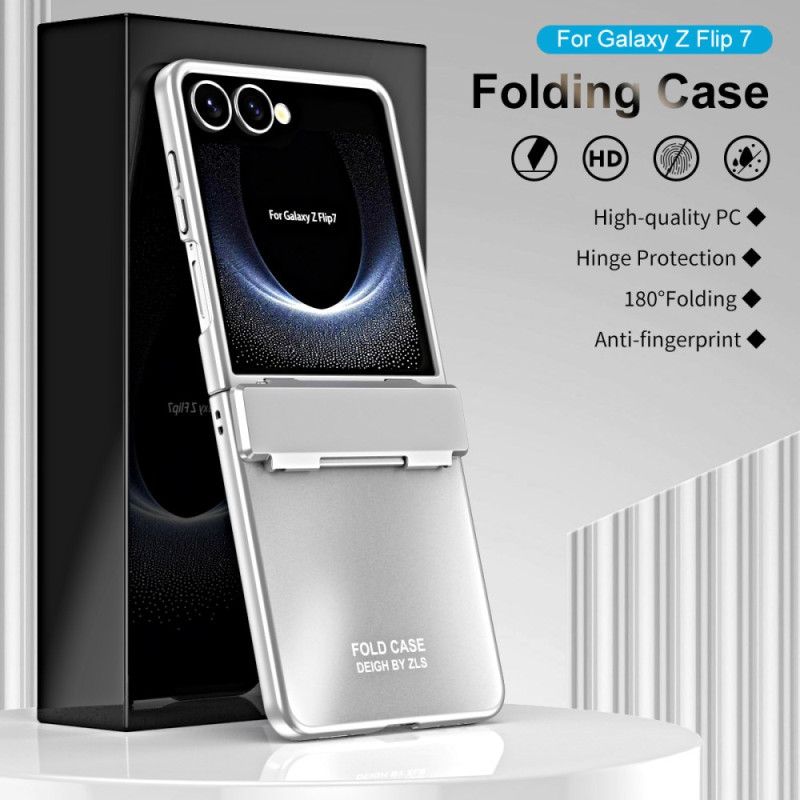 Cover Til Samsung Galaxy Z Flip 7 Metallisk Effekt Med Hængsel