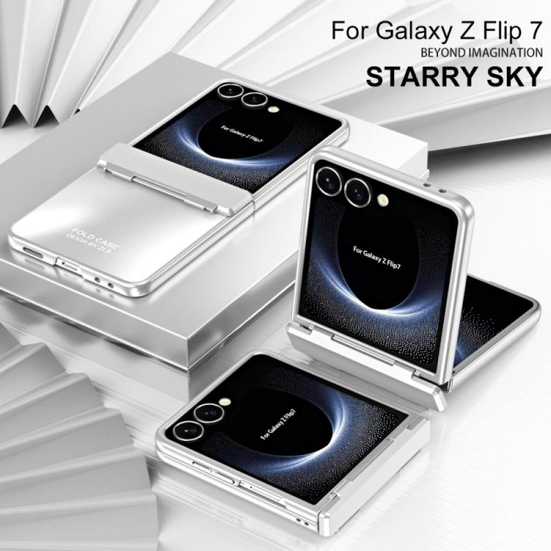 Cover Til Samsung Galaxy Z Flip 7 Metallisk Effekt Med Hængsel