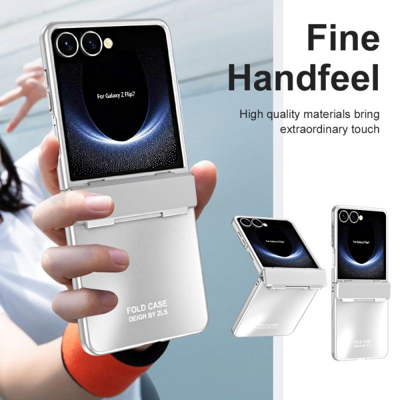 Cover Til Samsung Galaxy Z Flip 7 Metallisk Effekt Med Hængsel