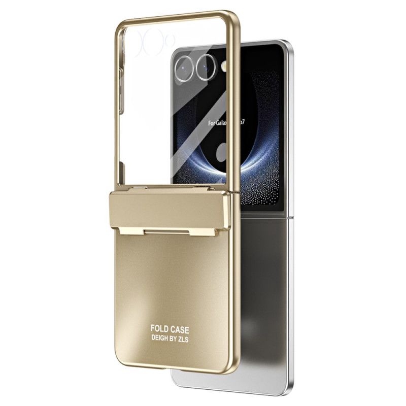 Cover Til Samsung Galaxy Z Flip 7 Metallisk Effekt Med Skærmbeskytter