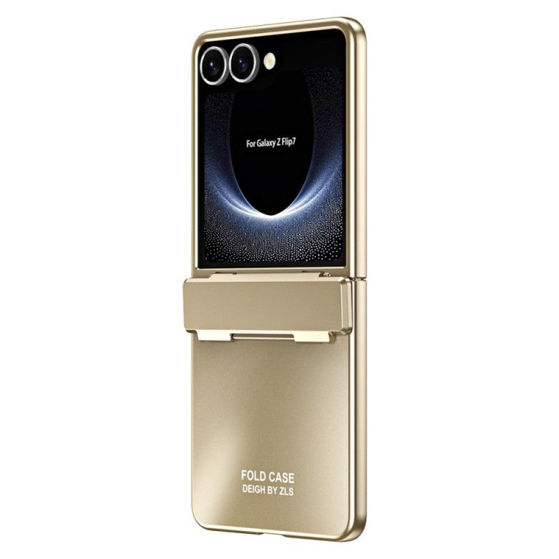 Cover Til Samsung Galaxy Z Flip 7 Metallisk Effekt Med Skærmbeskytter