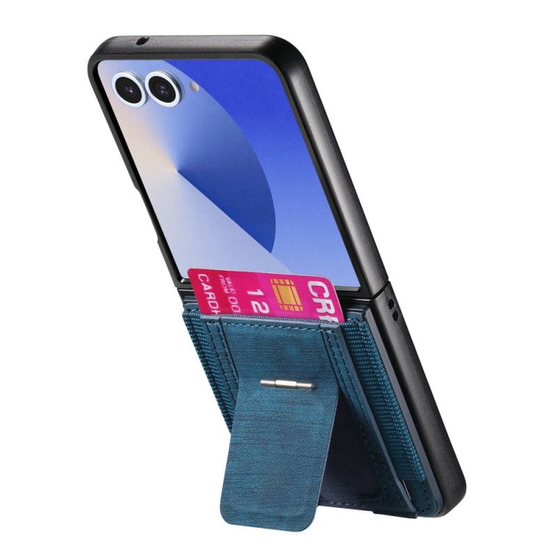 Cover Til Samsung Galaxy Z Flip 7 Retro Holder Og Kortholder