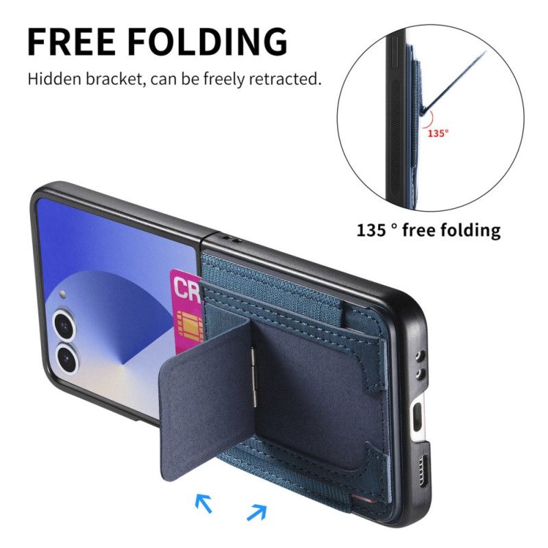 Cover Til Samsung Galaxy Z Flip 7 Retro Holder Og Kortholder