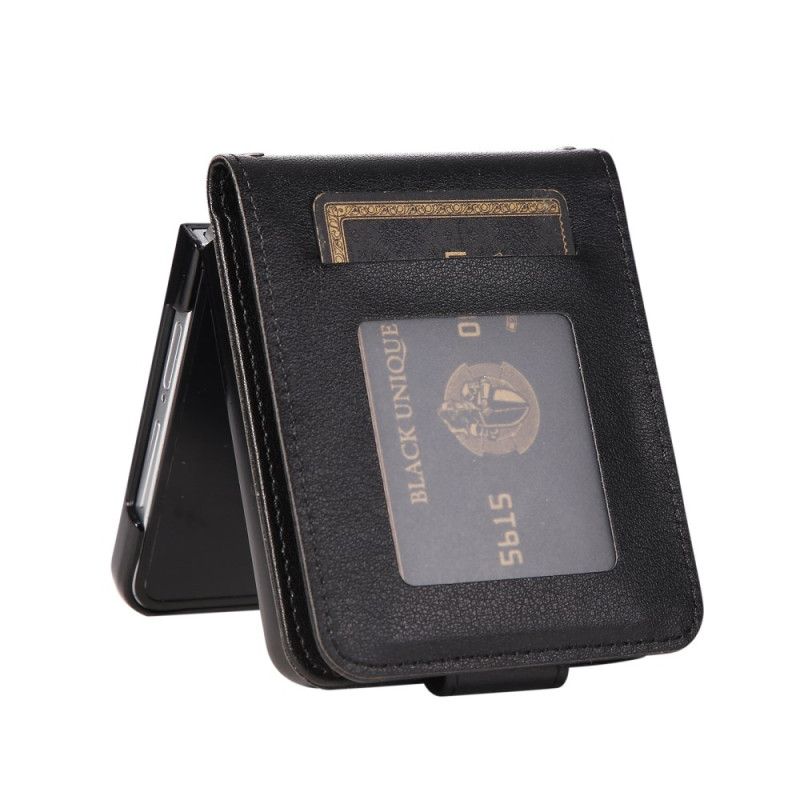 Etui Samsung Galaxy Z Flip 7 Kortholder I Kunstlæder