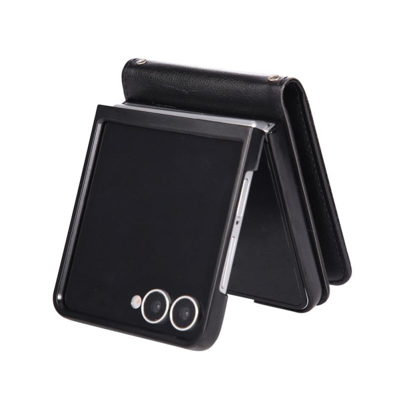 Etui Samsung Galaxy Z Flip 7 Kortholder I Kunstlæder