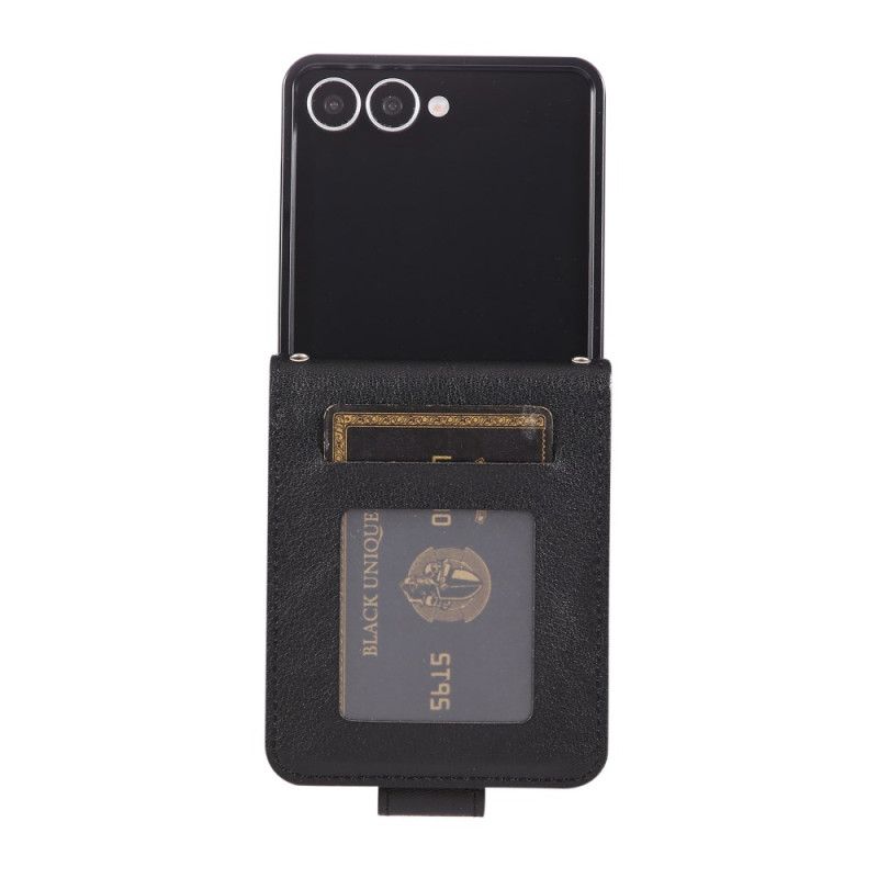 Etui Samsung Galaxy Z Flip 7 Kortholder I Kunstlæder