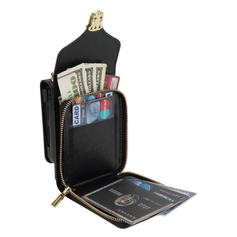 Etui Samsung Galaxy Z Flip 7 Lynlåspung Og Skulderrem