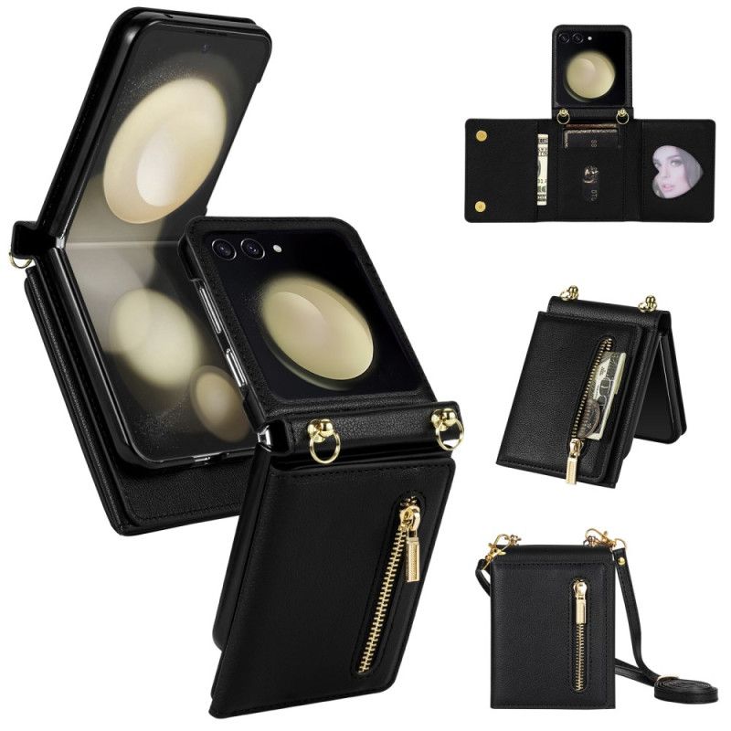 Etui Samsung Galaxy Z Flip 7 Rfid-pung Og Skulderrem