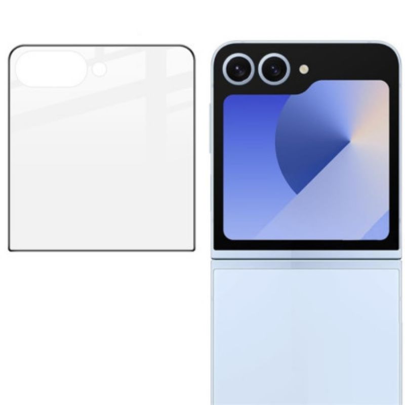 Ydre Hærdet Glasskærmbeskytter Til Samsung Galaxy Z Flip 7 5g (sort Kant)