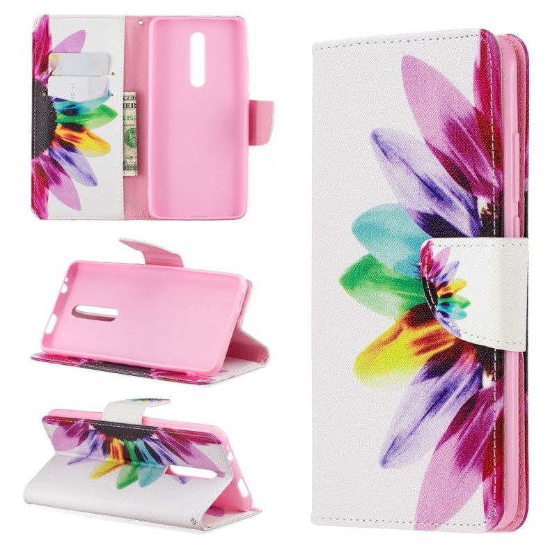 Flip Cover Læder Xiaomi Mi 9T / Mi 9T Pro Akvarelblomst Original