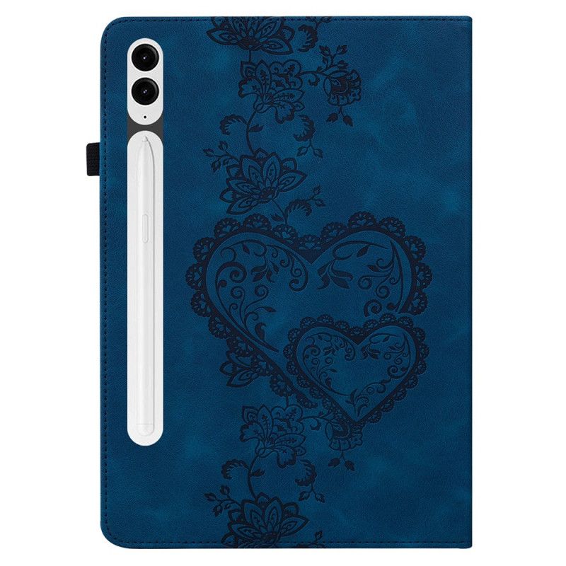 Case Samsung Galaxy Tab S10 Plus Telefon Etui Hjerter Med Ruskindseffekt