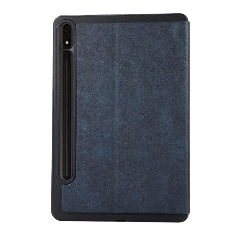 Case Samsung Galaxy Tab S10 Plus Telefon Etui Stylusholder Med Ruskindseffekt