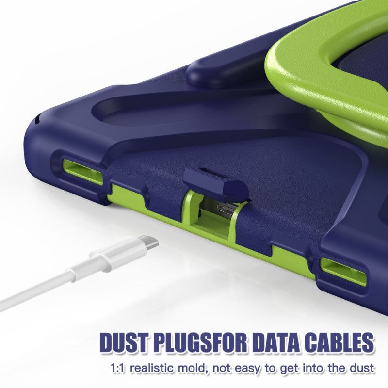 Cover Samsung Galaxy Tab S10 Plus Multifunktionel Roterende Stativ Og Håndtag