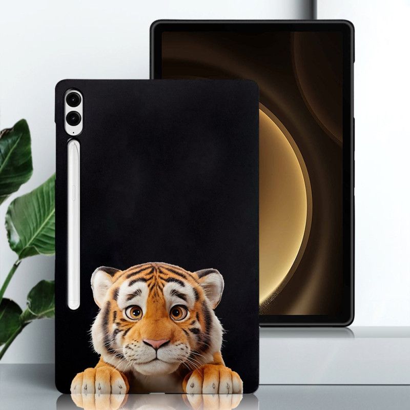 Cover Samsung Galaxy Tab S10 Plus Telefon Etui Stylusholder Til Tiger
