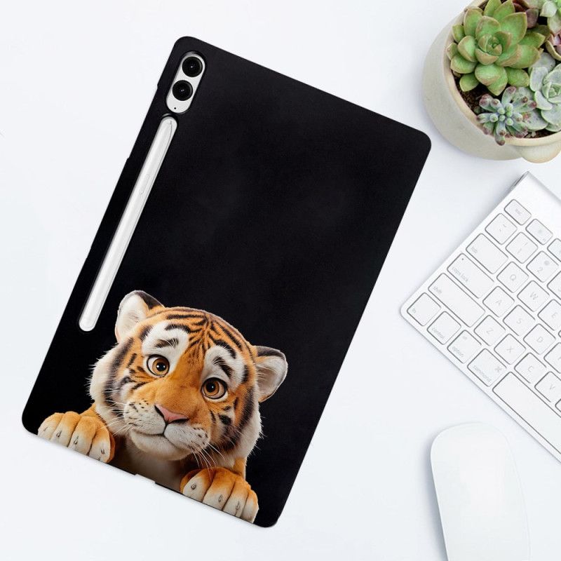 Cover Samsung Galaxy Tab S10 Plus Telefon Etui Stylusholder Til Tiger