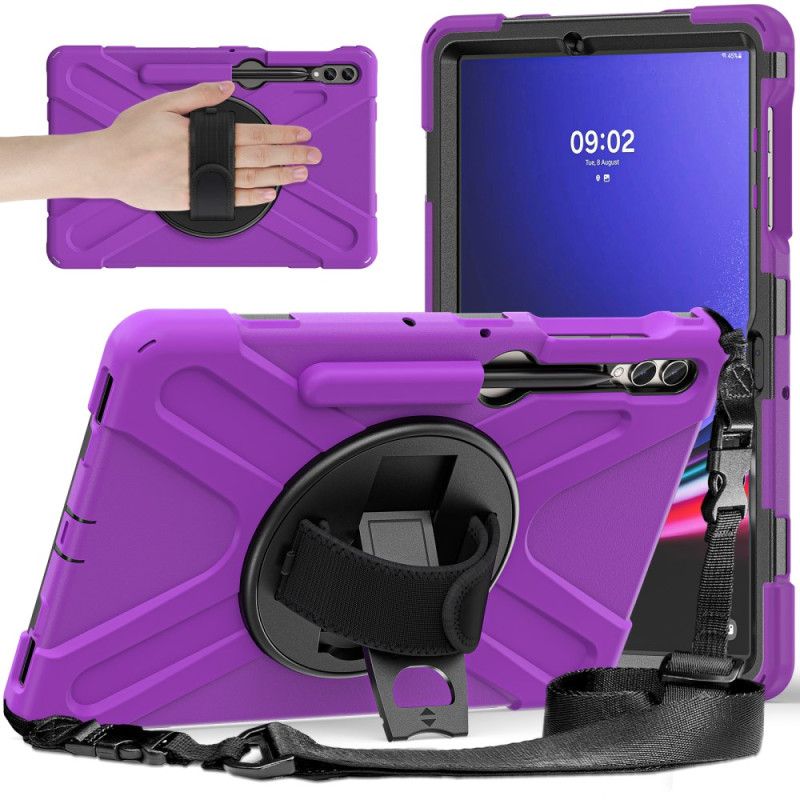 Cover Til Samsung Galaxy Tab S10 Plus Holdbar Stativ Og Skulderrem