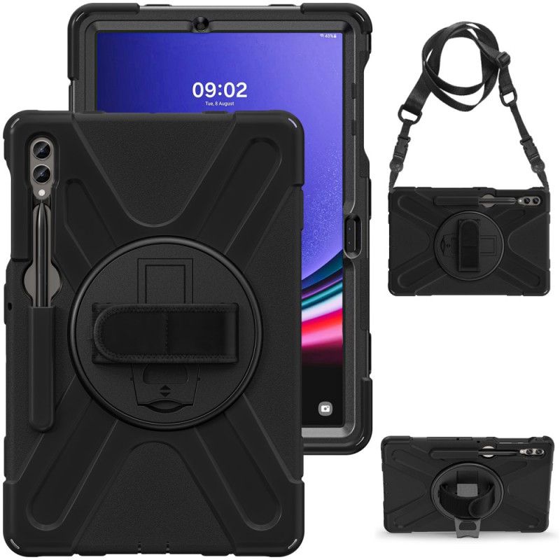 Cover Til Samsung Galaxy Tab S10 Plus Holdbar Stativ Og Skulderrem