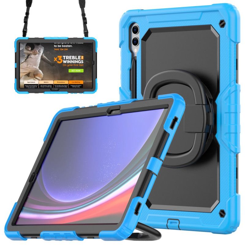 Cover Til Samsung Galaxy Tab S10 Plus Ultra-resistent Beskyttelse Med Stylusholder Og Skulderrem