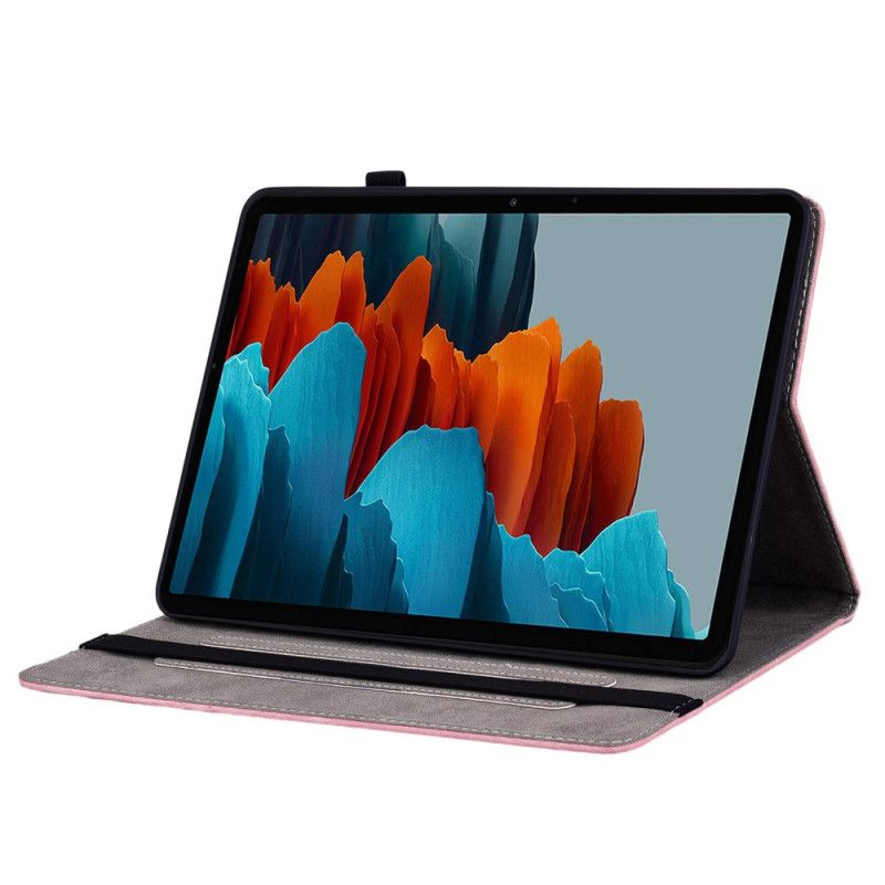 Etui Samsung Galaxy Tab S10 Plus Sommerfugle Og Roser